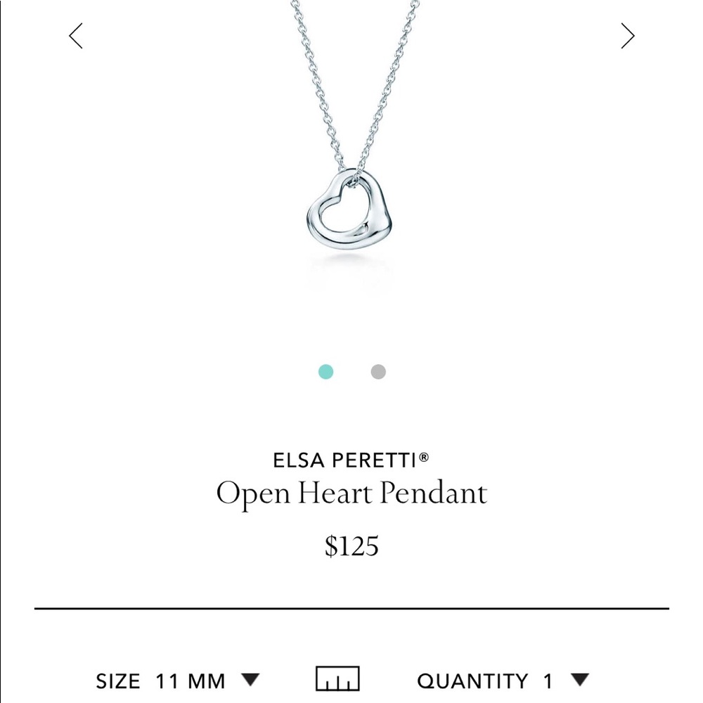 Tiffany’s Open Heart Pendant (NO chain)